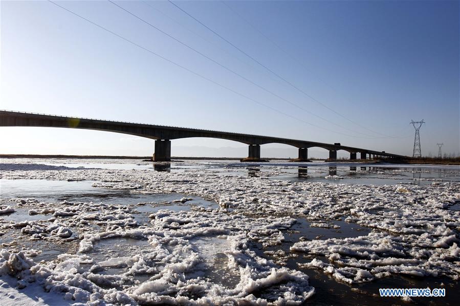 CHINA-NINGXIA-YELLOW RIVER-ICE JAM (CN)