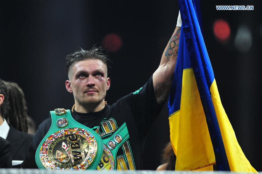 (SP)LATVIA-RIGA-BOXING-CRUISERWEIGHT-USYK VS BRIEDIS