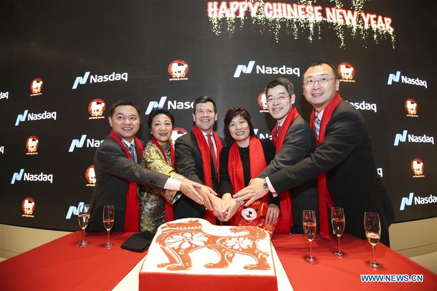 U.S.-NEW YORK-NASDAQ-CHINESE NEW YEAR-OPENING BELL