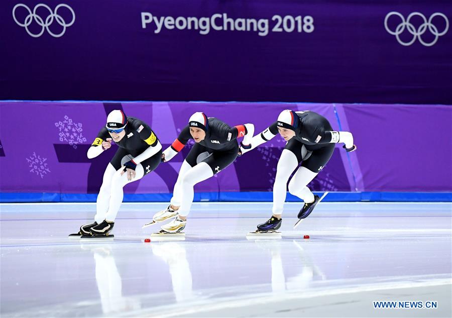 (SP)OLY-SOUTH KOREA-PYEONGCHANG-SPEED SKATING-LADIES' TEAM PURSUIT