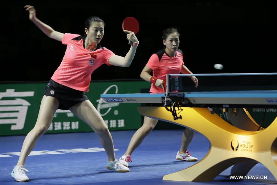 (SP)BRITAIN-LONDON-TABLE TENNIS-ITTF TEAM WORLD CUP-DAY 3