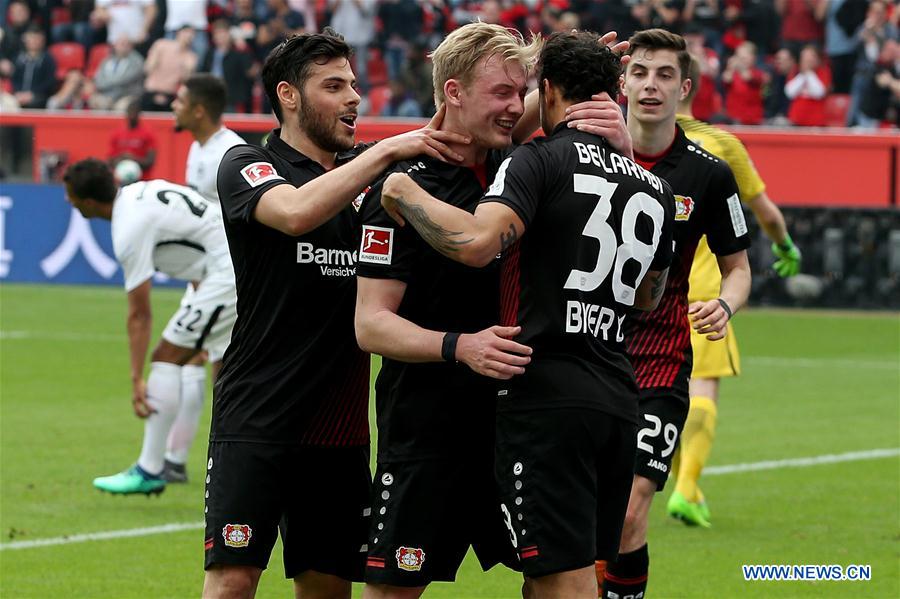 (SP)GERMANY-LEVERKUSEN-SOCCER-BUNDESLIGA-LEVERKUSEN VS FRANKFURT