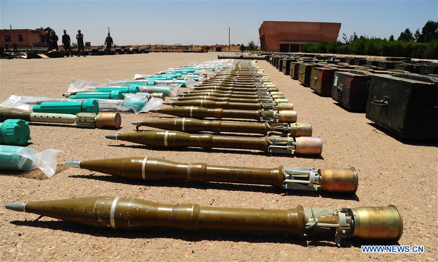 SYRIA-DARAA PROVINCE-CONFISCATED WEAPONS