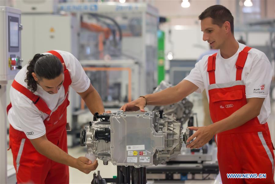 HUNGARY-GYOR-AUDI-ELECTRIC ENGINES-SERIAL PRODUCTION