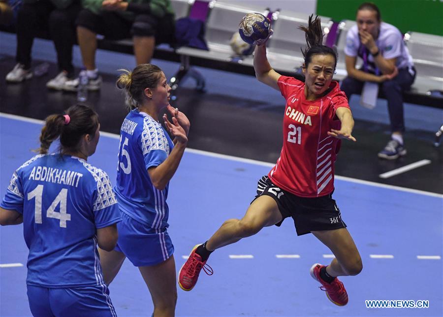 (SP)INDONESIA-JAKARTA-ASIAN GAMES-HANDBALL-CHINA VS KAZAKHSTAN