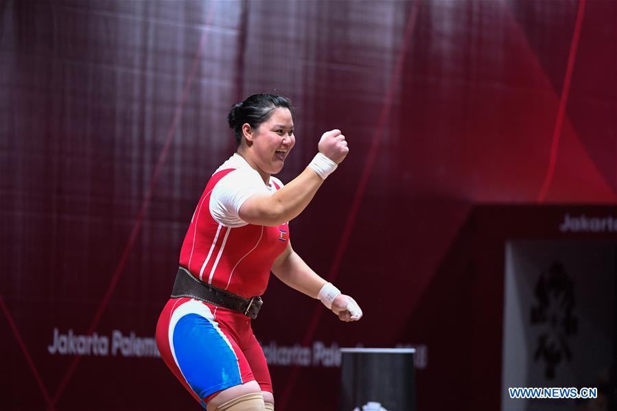 (SP)INDONESIA-JAKARTA-ASIAN GAMES-WEIGHTLIFTING-MEN'S +105KG