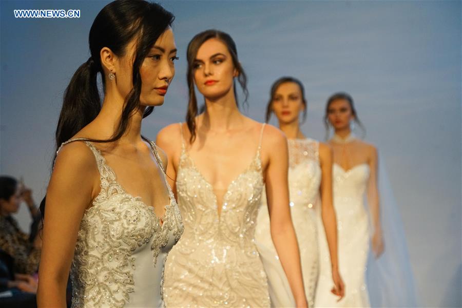 U.S.-NEW YORK-BRIDAL FASHION WEEK-JUESTIN ALEXANDER