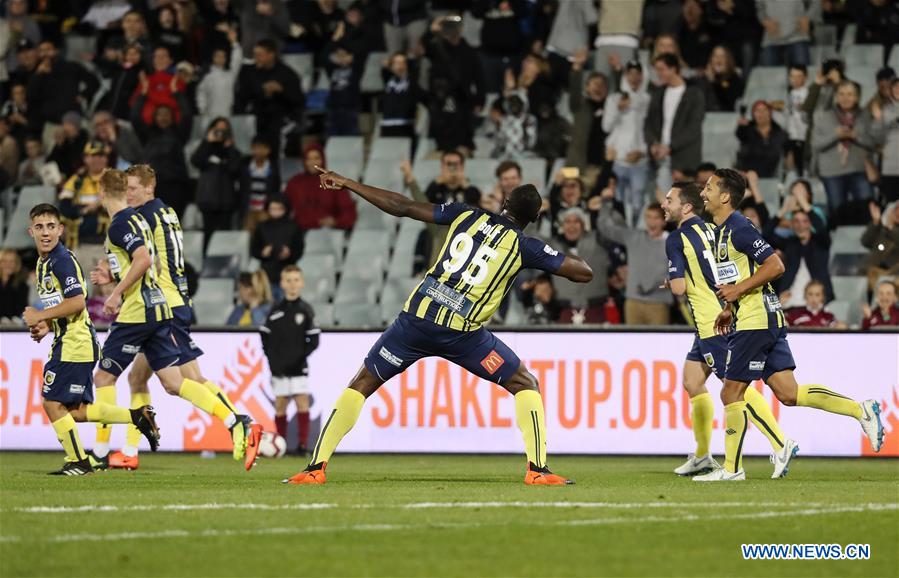 (SP)AUSTRALIA-CAMPBELLTOWN-SOCCER-CHARITY GAME-BOLT