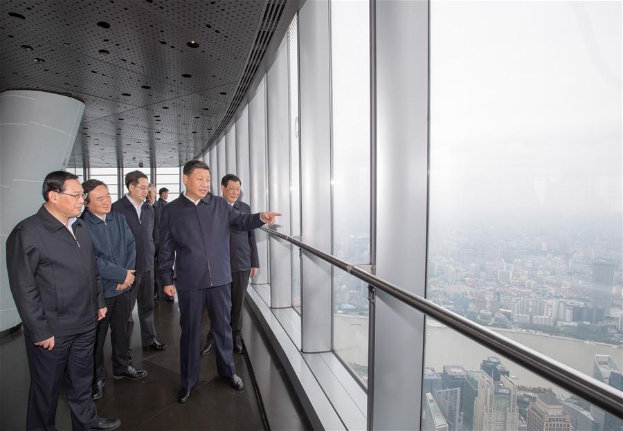 CHINA-SHANGHAI-XI JINPING-INSPECTION (CN)