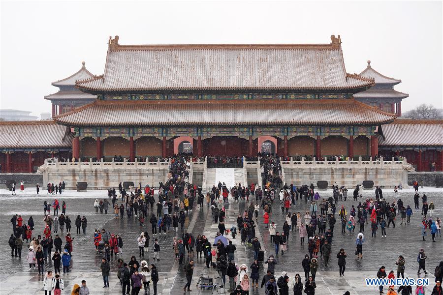 (InPalaceMuseum)CHINA-BEIJING-PALACE MUSEUM-SNOW (CN)