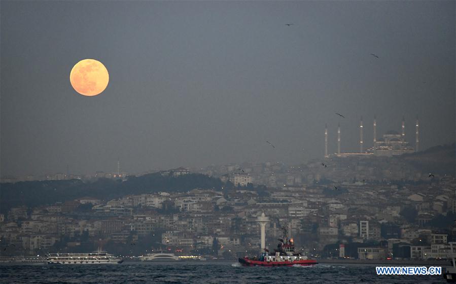 TURKEY-ISTANBUL-FULL MOON