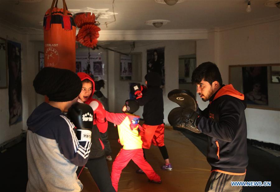 (SP) AFGHANISTAN-KABUL- BOXING CLUB- GIRLS