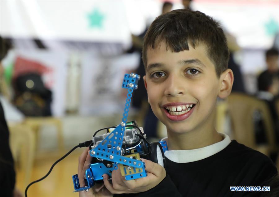 SYRIA-DAMASCUS-ROBOTICS-COMPETITION