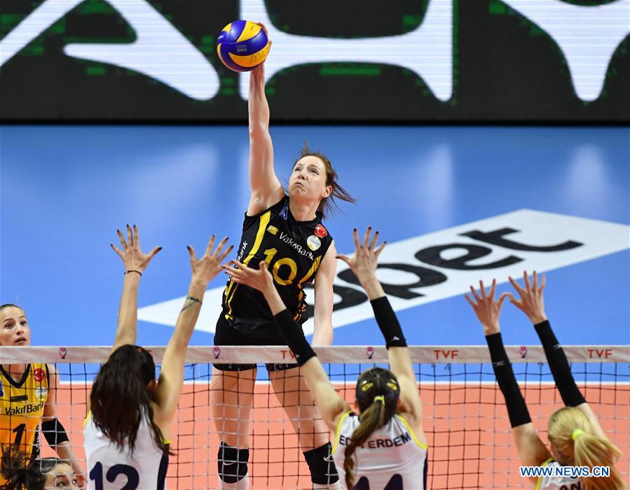 (SP)TURKEY-ISTANBUL-VOLLEYBALL-TURKISH WOMEN LEAGUE-VAKIFBANK VS FENERBAHCE