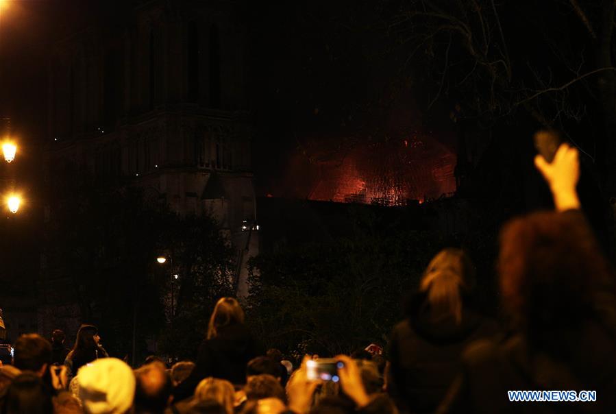 FRANCE-PARIS-NOTRE DAME CATHEDRAL-FIRE