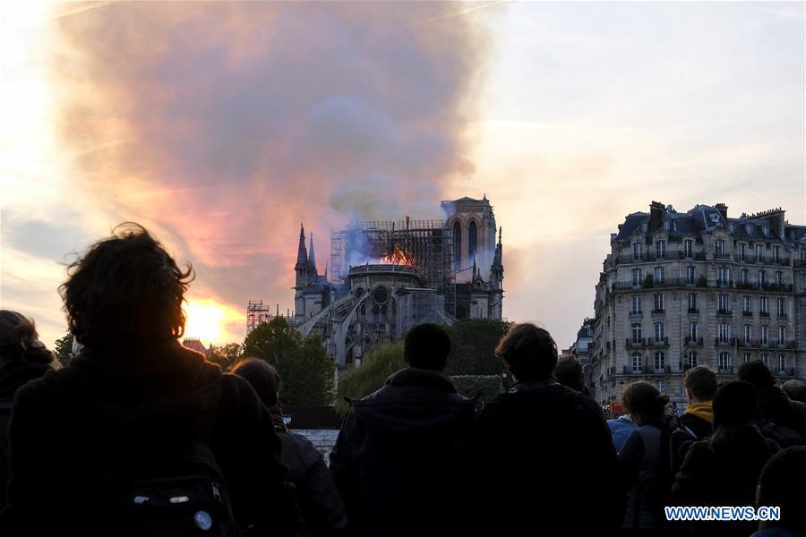 FRANCE-PARIS-NOTRE DAME CATHEDRAL-FIRE