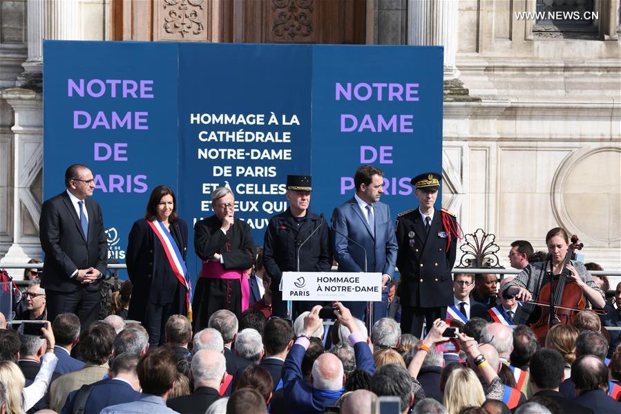 FRANCE-PARIS-NOTRE DAME DE PARIS-COMMEMORATION CEREMONY