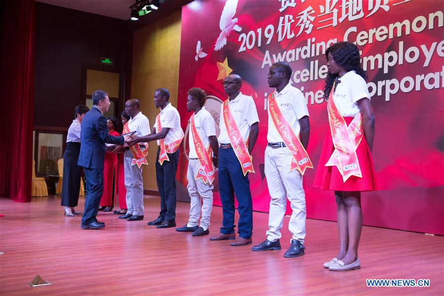 ZAMBIA-LUSAKA-CHINESE ENTERPRISE-ZAMBIAN WORKER-AWARD