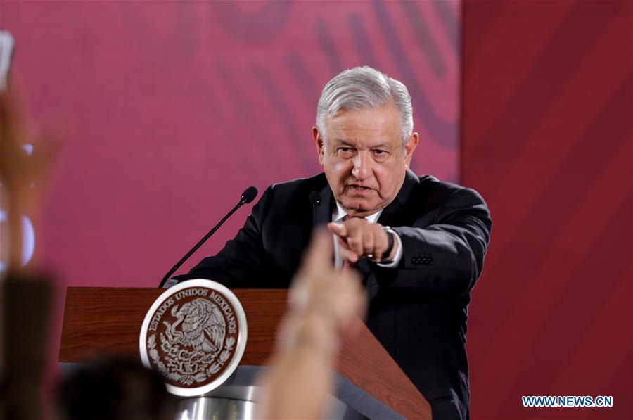 MEXICO-MEXICO CITY-PRESIDENT-PRESS