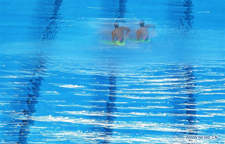 (SP)SOUTH KOREA-GWANGJU-FINA WORLD CHAMPIONSHIPS-ARTISTIC SWIMMING-WOMEN'S DUET TECHNICAL