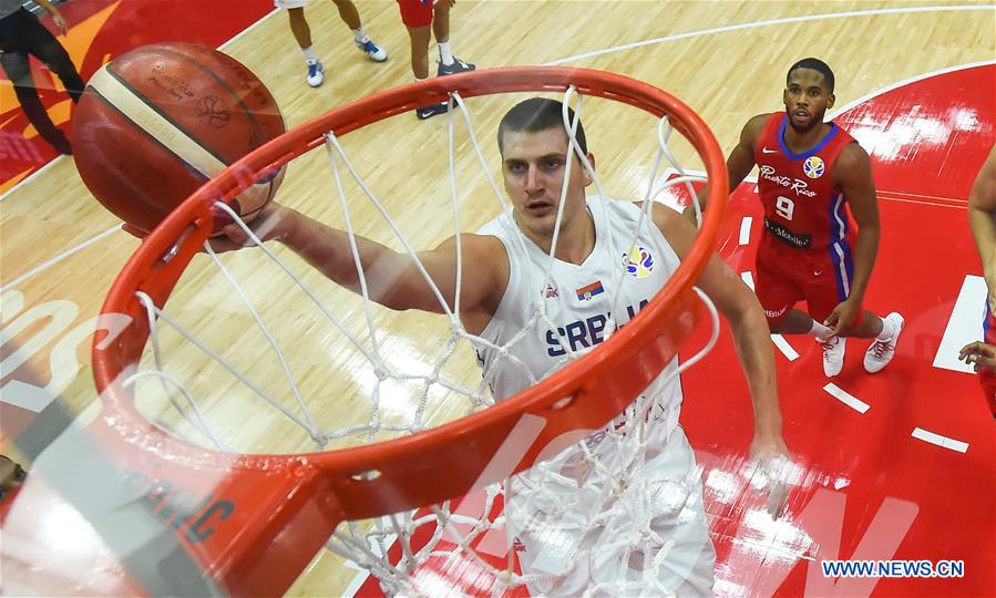 (SP)CHINA-WUHAN-BASKETBALL-FIBA WORLD CUP-GROUP J-SERBIA VS PUERTO RICO (CN)