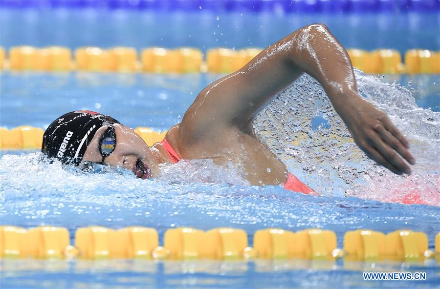 (SP)CHINA-WUHAN-7TH MILITARY WORLD GAMES-SWIMMING-WOMEN 4×200M FREESTYLE RELAY