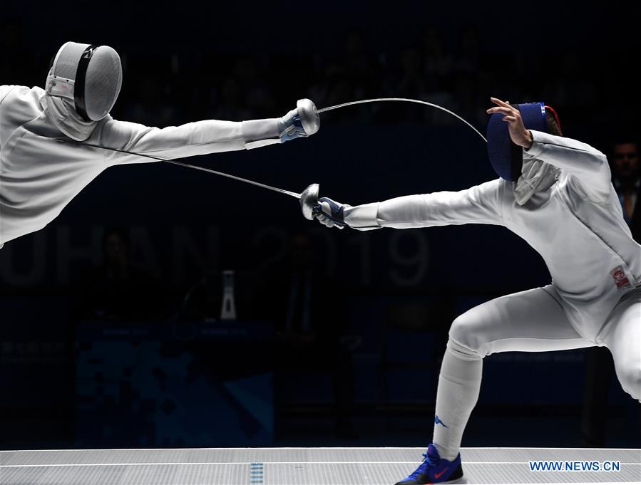 (SP)CHINA-WUHAN-7TH MILITARY WORLD GAMES-MEN-FENCING