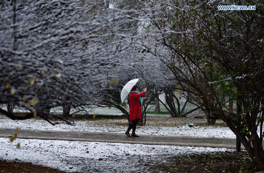 CHINA-QINGHAI-XINING-SNOWFALL (CN)