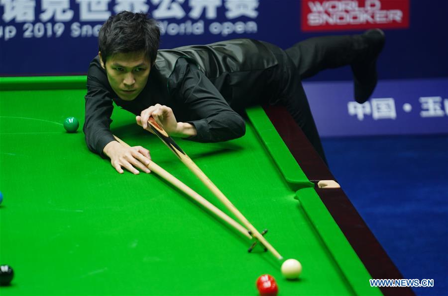 (SP)CHINA-YUSHAN-SNOOKER-WORLD OPEN(CN)