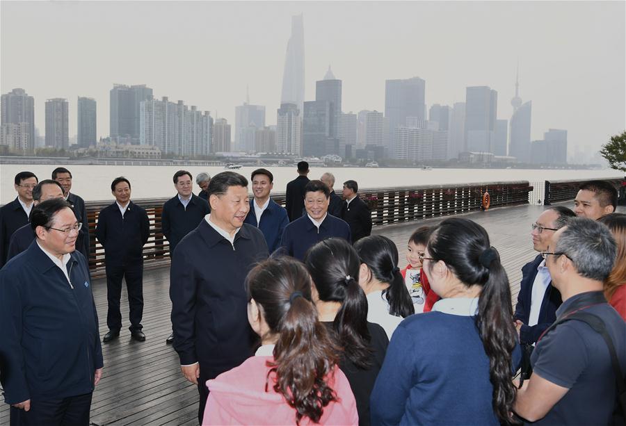 CHINA-SHANGHAI-XI JINPING-INSPECTION (CN)