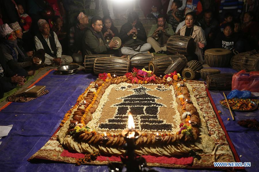 NEPAL-BHAKTAPUR-FULL MOON DAY-HALI-MALI CARNIVAL