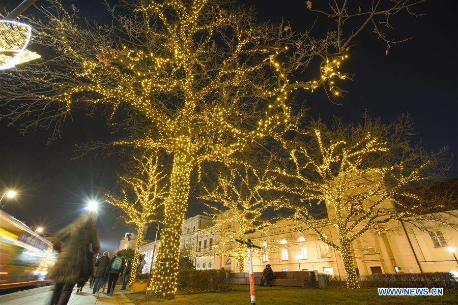 POLAND-WARSAW-CHRISTMAS LIGHTS