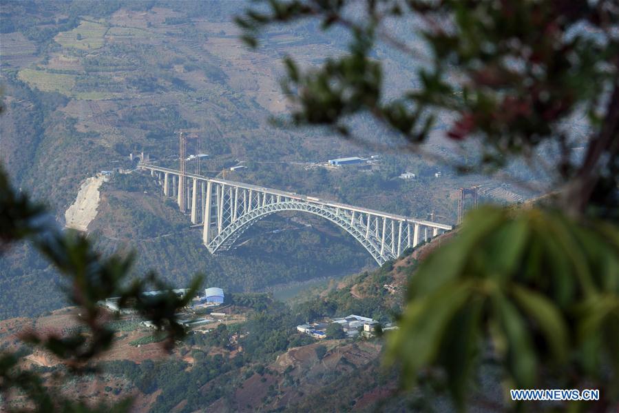 CHINA-YUNNAN-NUJIANG RIVER-RAILWAY BRIDGE-CONSTRUCTION (CN)