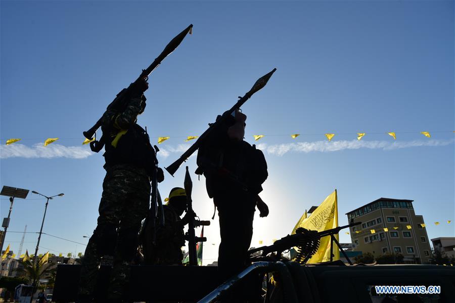 MIDEAST-GAZA-MILITARY PARADE-FATAH-FOUNDING ANNIVERSARY