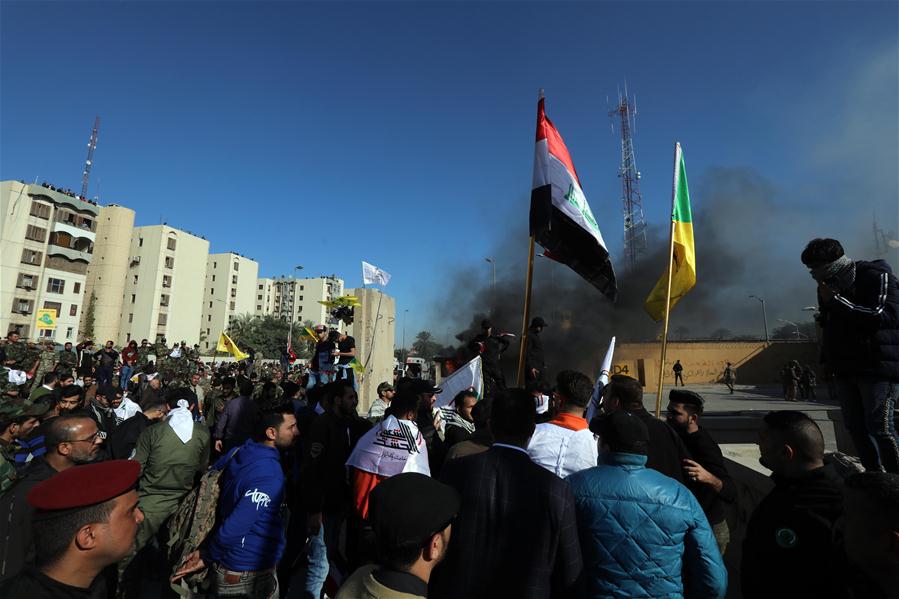 IRAQ-BAGHDAD-U.S. EMBASSY-PROTEST