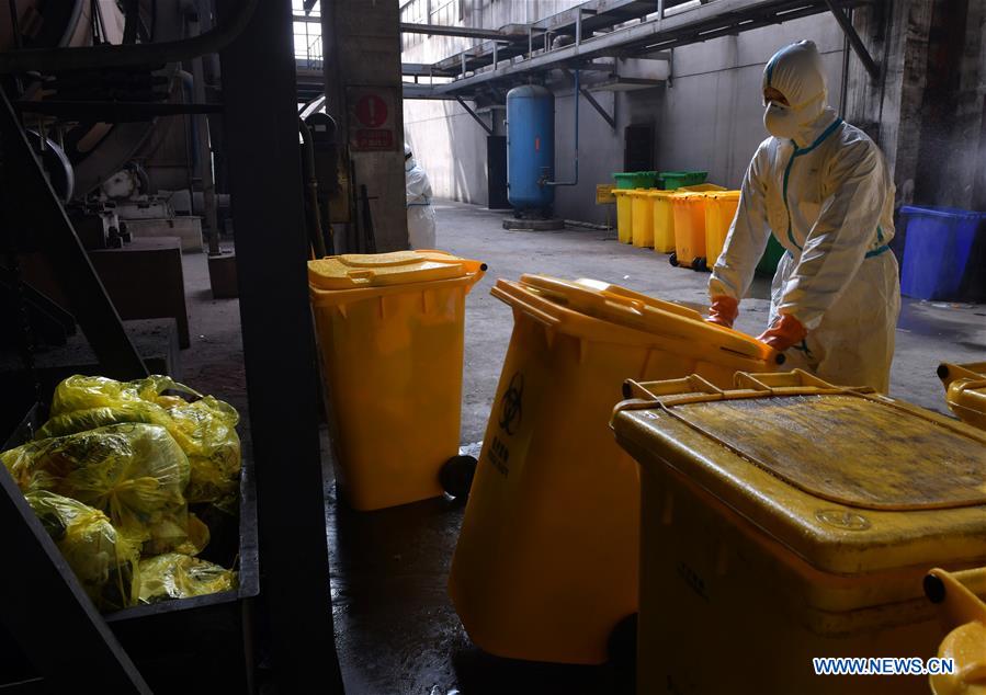 (FOCUS)CHINA-HUBEI-WUHAN-COVID-19-MEDICAL WASTE DISPOSAL (CN)