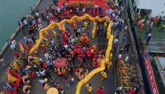 Statue of Guandi in Fujian escorted to Taiwan for 77-day tour