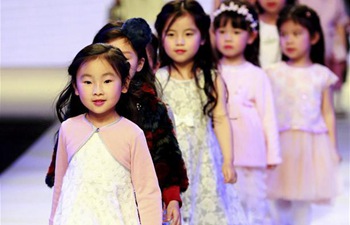 Models present collections in Shanghai